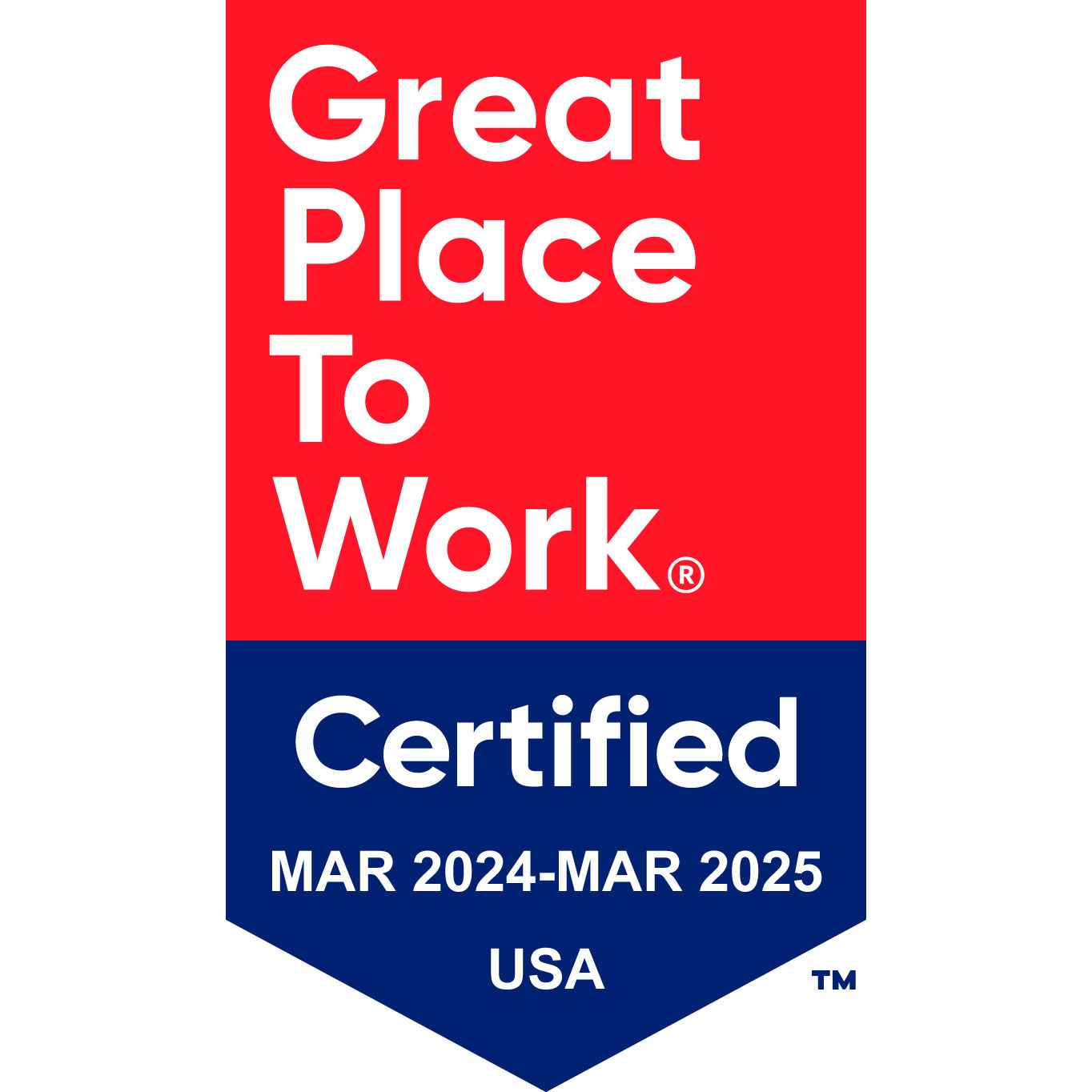Our Great Place to Work Certification Badge